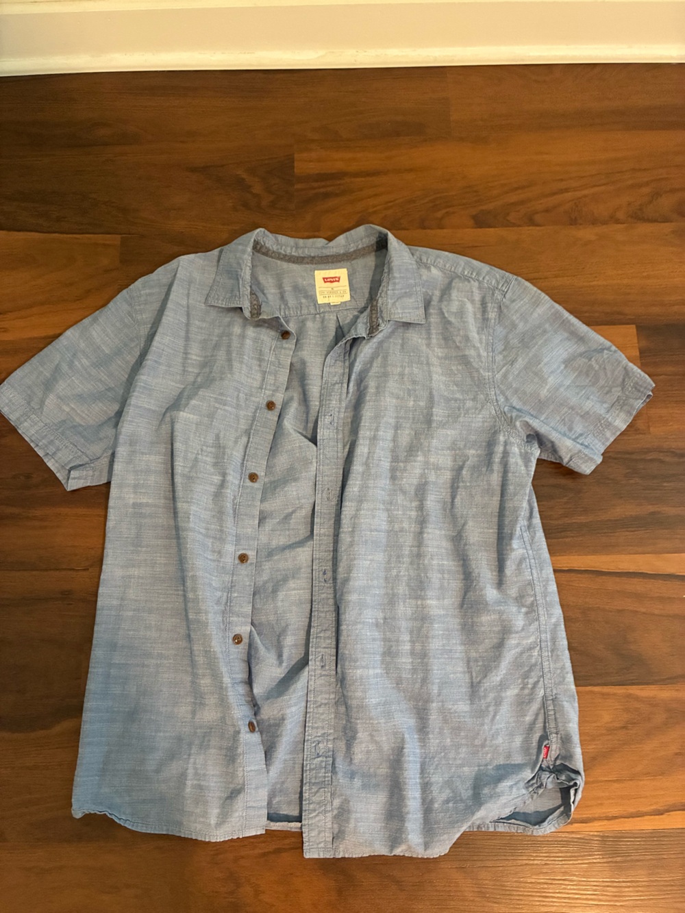 Levi's Light Blue Short Sleeve Shirt-Jacket